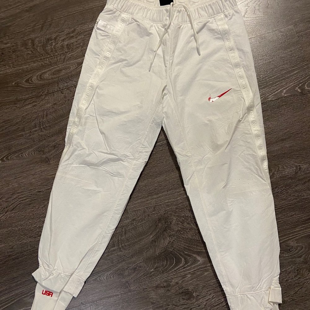 Nike Team USA Olympics Medal Stand Pants Men's Size White CK4559-100 $300 NEW